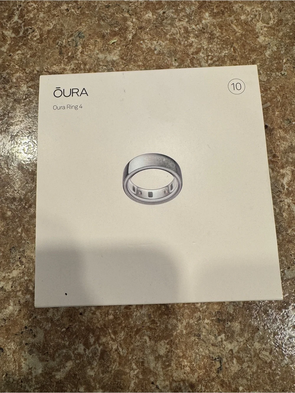 New in Box Oura Ring 4- Size 10 - Silver